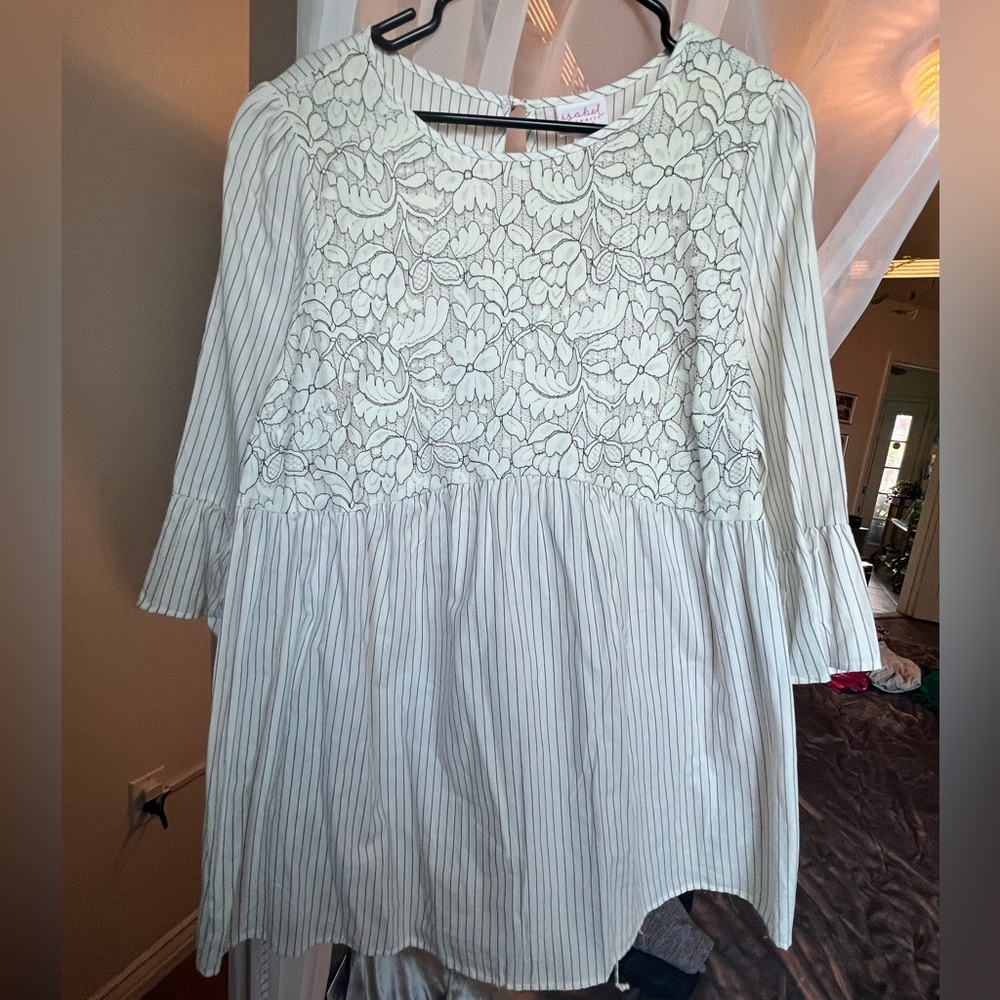Maternity blouse size large